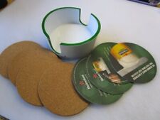 NEW WHITE HEINEKEN COASTER HOLDER & 8 COASTERS MAN CAVE  FROM CA picture
