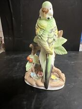 Vintage Norleans Porcelain Parakeet Figurine 4,5”High picture