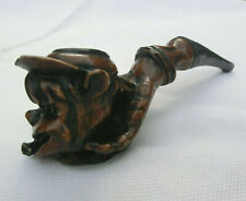 VINTAGE CHINESE PIPE NO DAMPER MONKEY HEAD SHALLOW BOWL AIR CHAMBER  picture