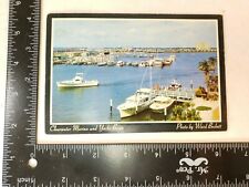 Old Florida Postcard - Clearwater Beach - Marina and Yacht Basin -  picture