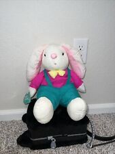 VTG Gibson Greetings Plush Nylon Easter Bunny Rabbit 1993 10”. With Tags picture