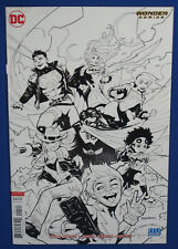 Young Justice #1 Comic Book DC 2019 B&W Sketch Variant Cover Wonder Teen Lantern picture