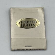Vintage Matchbook Stouffer Hotels & Resorts Gold Oval Logo Beige picture
