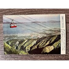 Vintage 1950s 1960s Japanese Rail Car Over Mountain Range Japan RPPC Postcard picture