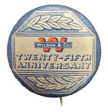 VTG Wilson & Co. 25th Anniversary Pinback Pin Button picture