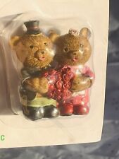 Adorable Ashland Tiny Treasures Bear Couple Holding Heart Figurine picture