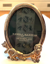 Reed & Barton Sterling Silver Plate Frame Lion Tiger Bear  Safari Collection picture