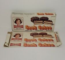 2 Vintage 1981 Little Debbie Chocolate Flavored Snak Cakes Box Empty Rare - LOOK picture
