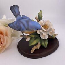 Vintage Bluebird Figurine Home Interiors Bluebird & Camellia Flower Porcelain picture