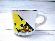 Vintage Boy Scout Coffee Mug 1973 Roundup I'm A Winner East Central Region BSA  picture