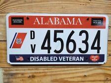 Alabama Expired 2019 Disable veteran license plate 45634 picture