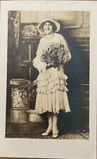RPPC Scottsbluff Nebraska Freda Blum Nagel Bride Real Photo Postcard 1930 picture