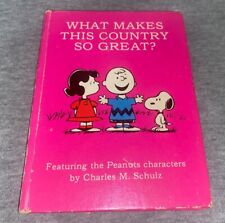 VINTAGE 1972 HALLMARK PEANUTS BOOK “WHAT MAKES THIS COUNTRY SO GREAT?” SNOOPY picture