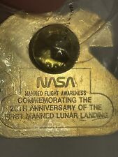 Vtg 20th anniversary NASA Apollo 11 1969-1989 Mission Launch Lapel Pin picture