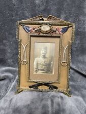 WW1 Era Picture Frame With Soldier Photo picture