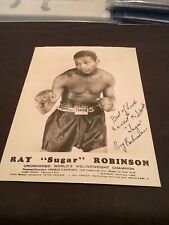 Sugar Ray Robinson Signed Original Photo ~ Absolutely The Best Ray Autograph  picture