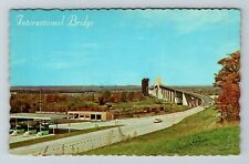 Sault Ste Marie MI-Michigan, Toll Gate, Bridge  Vintage Souvenir Postcard picture