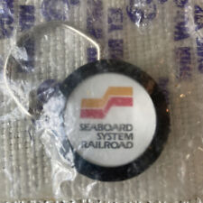 vintage Seaboard System Railroad Key Chains 1 Inch Round New In Package picture