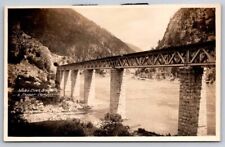 eStampsNet - White's Creek CPRR Bridge & Fraser Canyon RPPC Postcard  picture