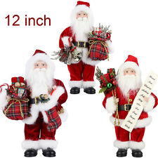 12inch Christmas Santa Ceramic Figurines Displays Xmas Tree Home decoration Gift picture
