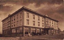 1915 Rawlins Wyoming Ferris Hotel Street Scene Buffalo & 4th Vintage WY Postcard picture