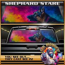 Shephard Stare - Truck Back Window Graphics - Customizable picture