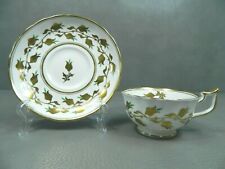 Royal Chelsea 1940's Hand Painted Gold and Green # 3483 Cup and Saucer picture