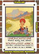 METAL SIGN - 1928 Union Castle Line Weekly Royal Mail Service South East Africa picture