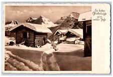 Germany Postcard Scene of House Mountains Full of Snow Winter c1930's RPPC Photo picture