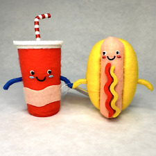 Target Sun Squad Hot Dog and Soda Pop Hand Holders Patriotic Summer NEW TAGS picture