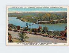 Postcard Looking Up the Scenic Valley of the Historic Hudson & Bear Mt. Bridge picture