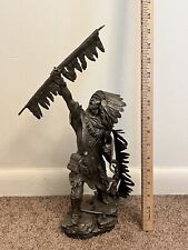 THE FRANKLIN MINT JIM PONTER BLACKFOOT CHIEF PEWTER SCULPTURE LTD ED OF 4500 picture