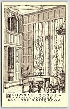 New York Vassar College Alumnae House Dining Room Vintage Postcard picture