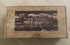 Vintage Chateau Ste Michelle WA Wooden Wine Storage Box Pine Box Company picture