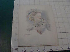 VINTAGE PRINT: c. 1943 by MARIETTE LYDIS --hand colored. cute well done picture