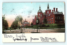 John Hopkins Hospital Baltimore Maryland 1906 Street View Antique Postcard D5 picture