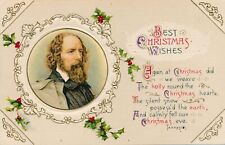 CHRISTMAS - Tennyson Poetry Best Christmas Wishes Postcard - 1911 picture