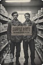 Two handsome men in the grocery stroe shopping Print 4x6 Gay Interest Photo #135 picture