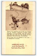 c1910's Hanson Auto Salt Lake City Utah UT, Monkey Bathtub Car Antique Postcard picture