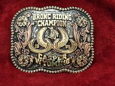 CHAMPION TROPHY BUCKLE PRO RODEO BRONC RIDING☆CASPER WYOMING☆1999☆RARE☆905 picture