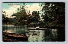 Greenville PA-Pennsylvania, Scene On The Shenango, Vintage c1918 Postcard picture