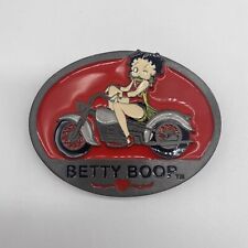 Betty Boop Riding Motorcycle Belt Buckle Missing Loop 2005 Siskiyou Pewter picture
