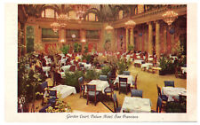 San Francisco California Garden Court Palace Hotel Posted 1948 Antique Postcard picture