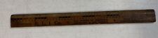 Antique Vintage Wood Ruler 12” w Fractions Advertising Baltimore Life Insurance picture