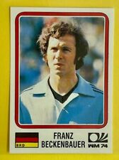 1974 FIFA GERMANY World Cup Story Sticker BAYERN MUNICH FRANZ BECKENBAUER 63 NEW picture