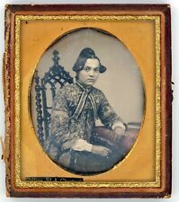 Sixth Plate Daguerreotype Of Elegant Woman By Collins Philadelphia picture