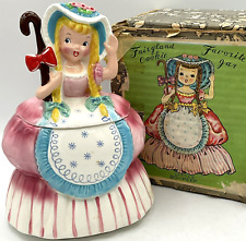 Vintage 1957 JC Napco K2292 Fairyland Favorite Cookie Jar Little No-Peep Box picture