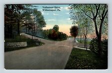 Williamsport PA, Vallamont Drive, Scenic View, Pennsylvania Vintage Postcard picture