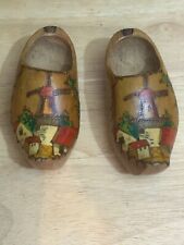 Vintage collectible wooden shoes made in Holland picture