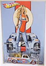 Silver '67 Chevy C10 Custom Hot Wheels GULF Racing Series w/ Real Riders picture